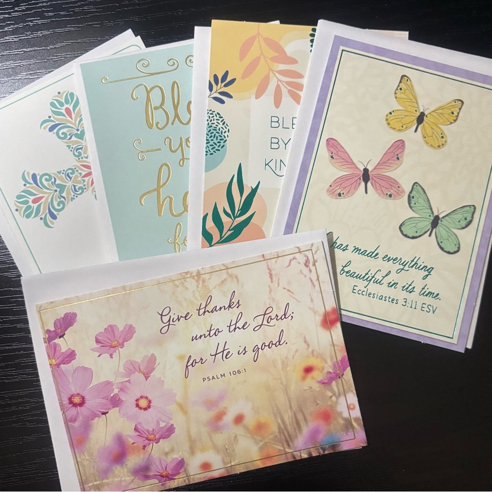 Hallmark - Faith based variety pack note cards with envelopes (blank inside)